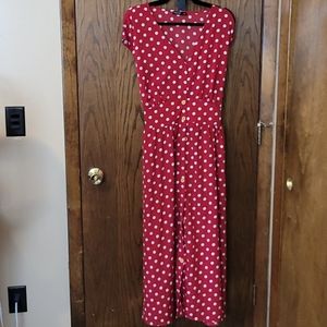 Shein 3xl beautiful polka-dot red dress